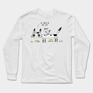 Annoyed Cat Long Sleeve T-Shirt